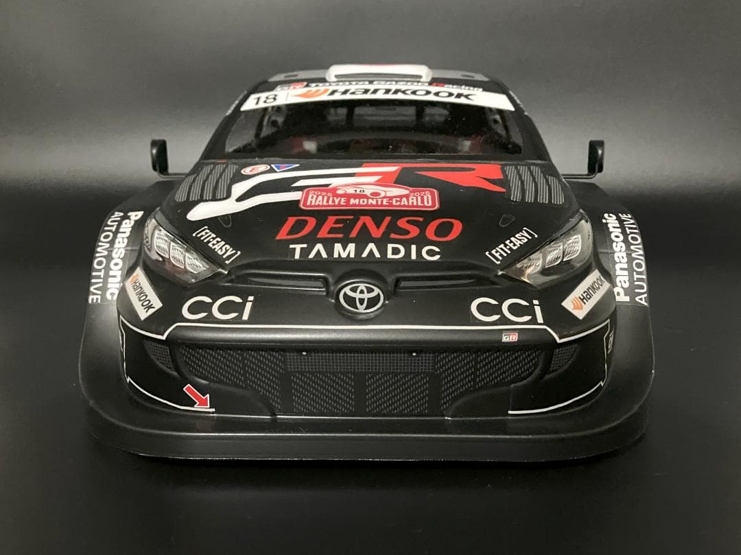 タミヤRCボディ ヤリス WRC2025 ラリーモンテカルロ 勝田選手