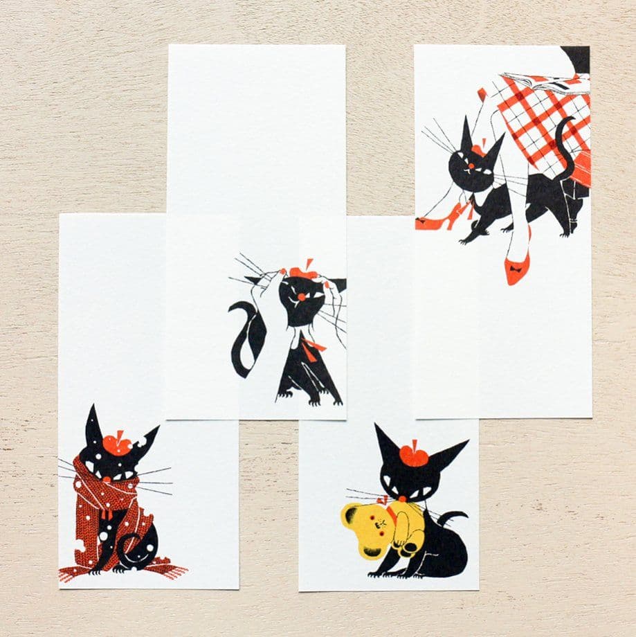 黒ねこ意匠★一筆箋セット