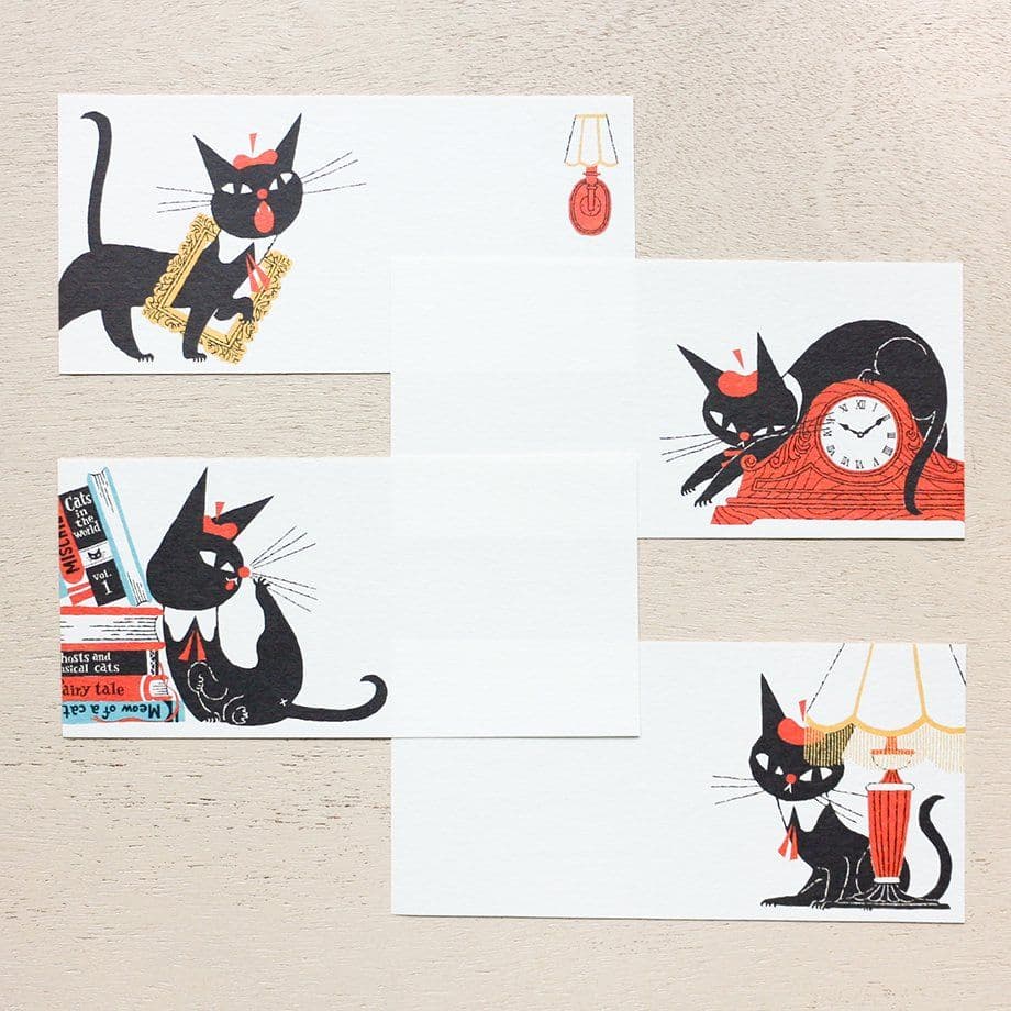 黒ねこ意匠★一筆箋セット