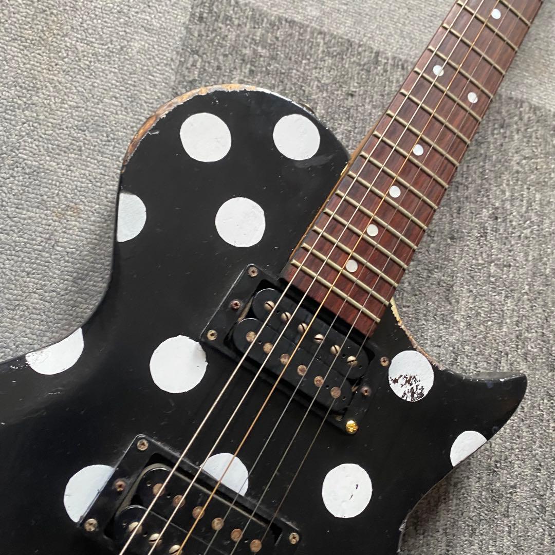 BURNY FERNANDES レスポール エレキギター レリック加工 水玉柄