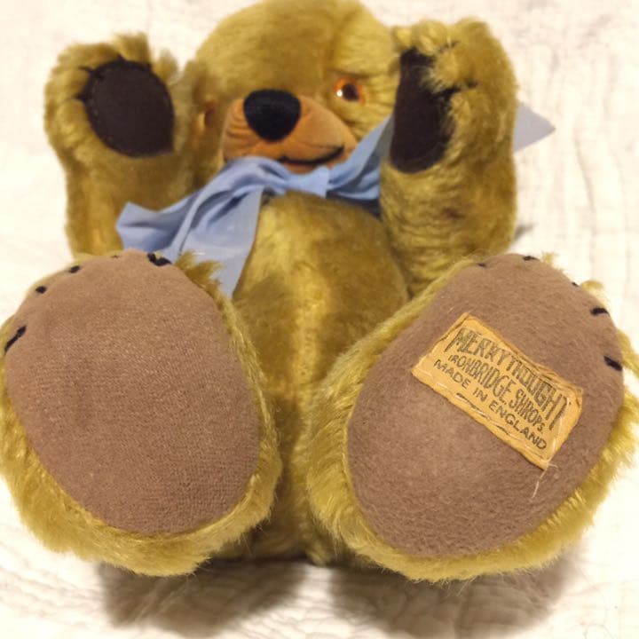 ヴィンテージ メリーソート テディベア チーキー ぬいぐるみ ゴールド モヘア
