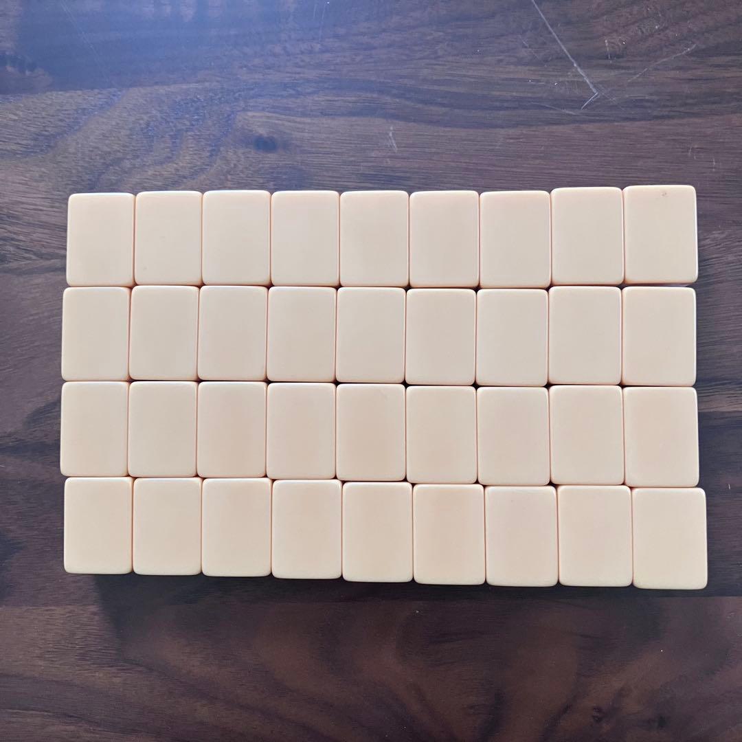 重量2.2kg高級麻雀牌 夢のスーパー特選牌 大洋化学 ユリア樹脂 背面黄色美品