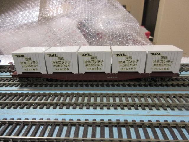 国鉄 コンテナ貨車 ５両セット HOゲージ（金属・エンドウ）