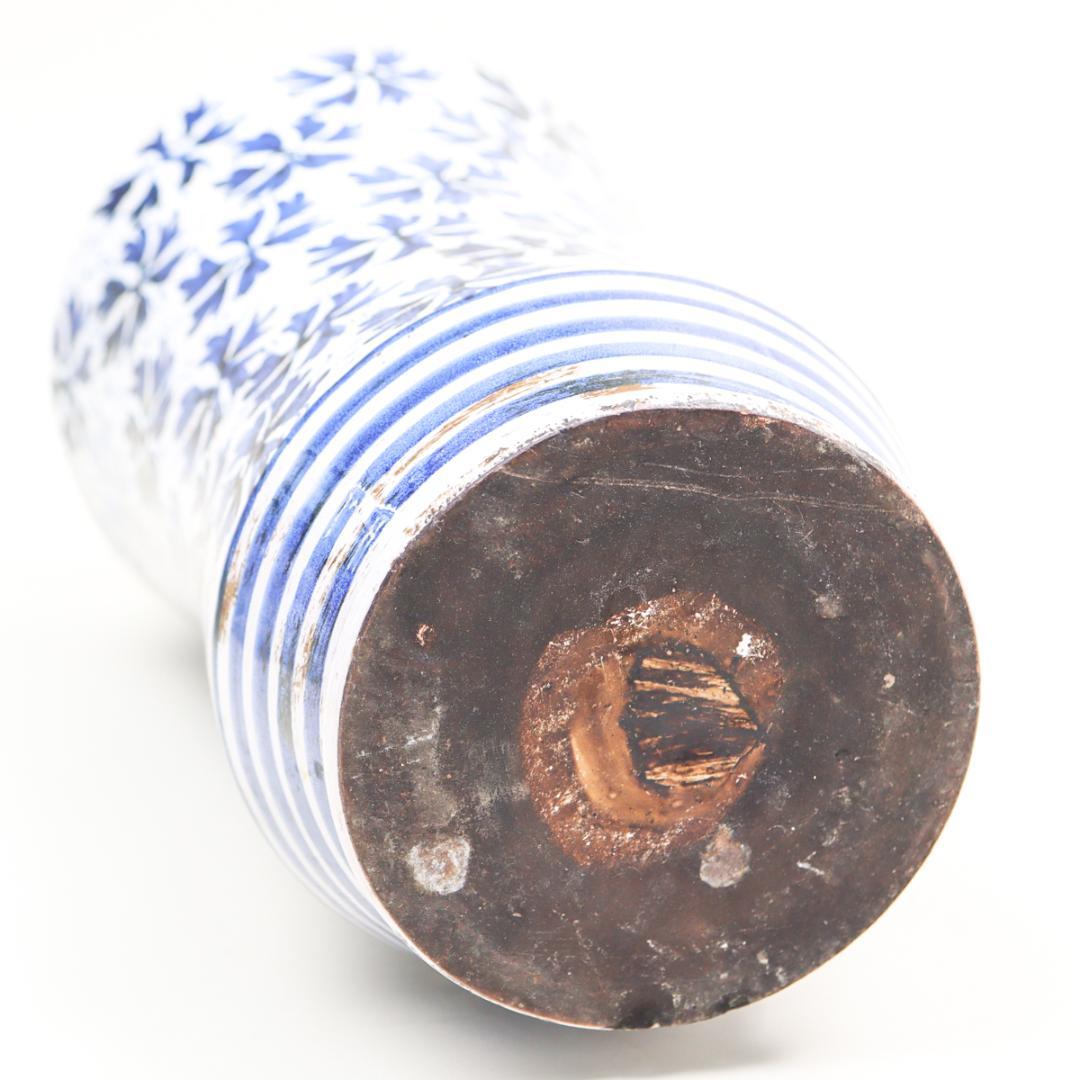 Maiolica アルバレッロ パルメット紋 モスタルダ 薬瓶 保存瓶 飾り壷