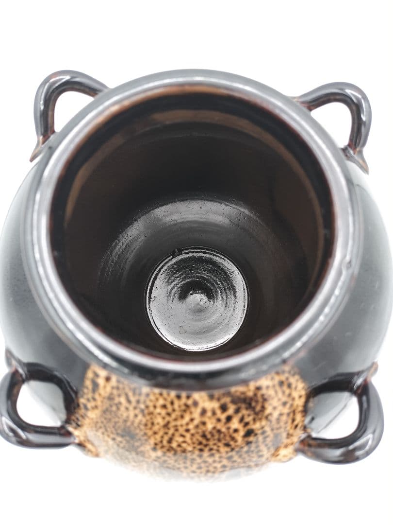 c883 茶壺　飾り壺 梅花金襴手 萬代草山 木箱 茶道具 古物