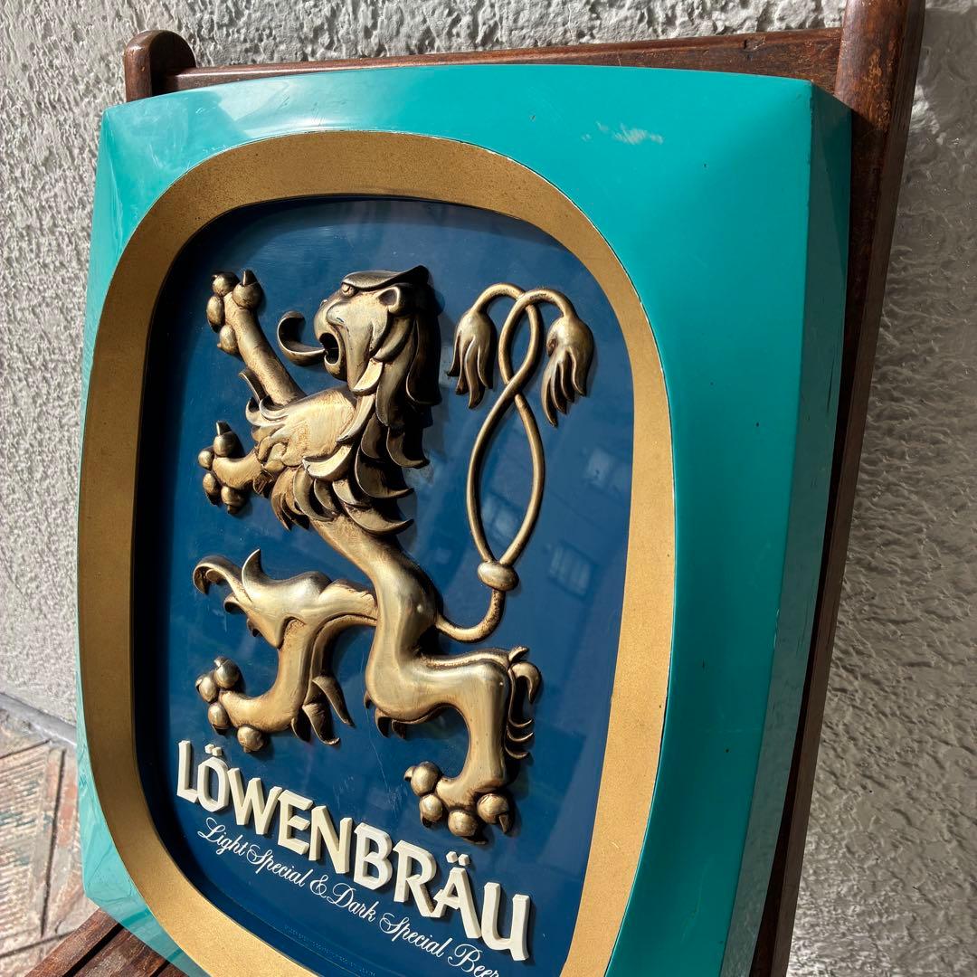 貴重レア！70's USAレーベンブロイ店舗看板BEER　アメリカアンティーク