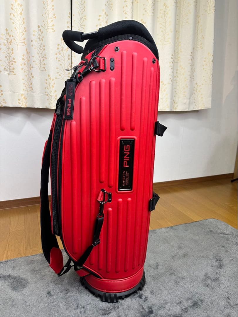 PING ピン キャディバッグ ワンポケット 9.5型 約4.9kg レッド