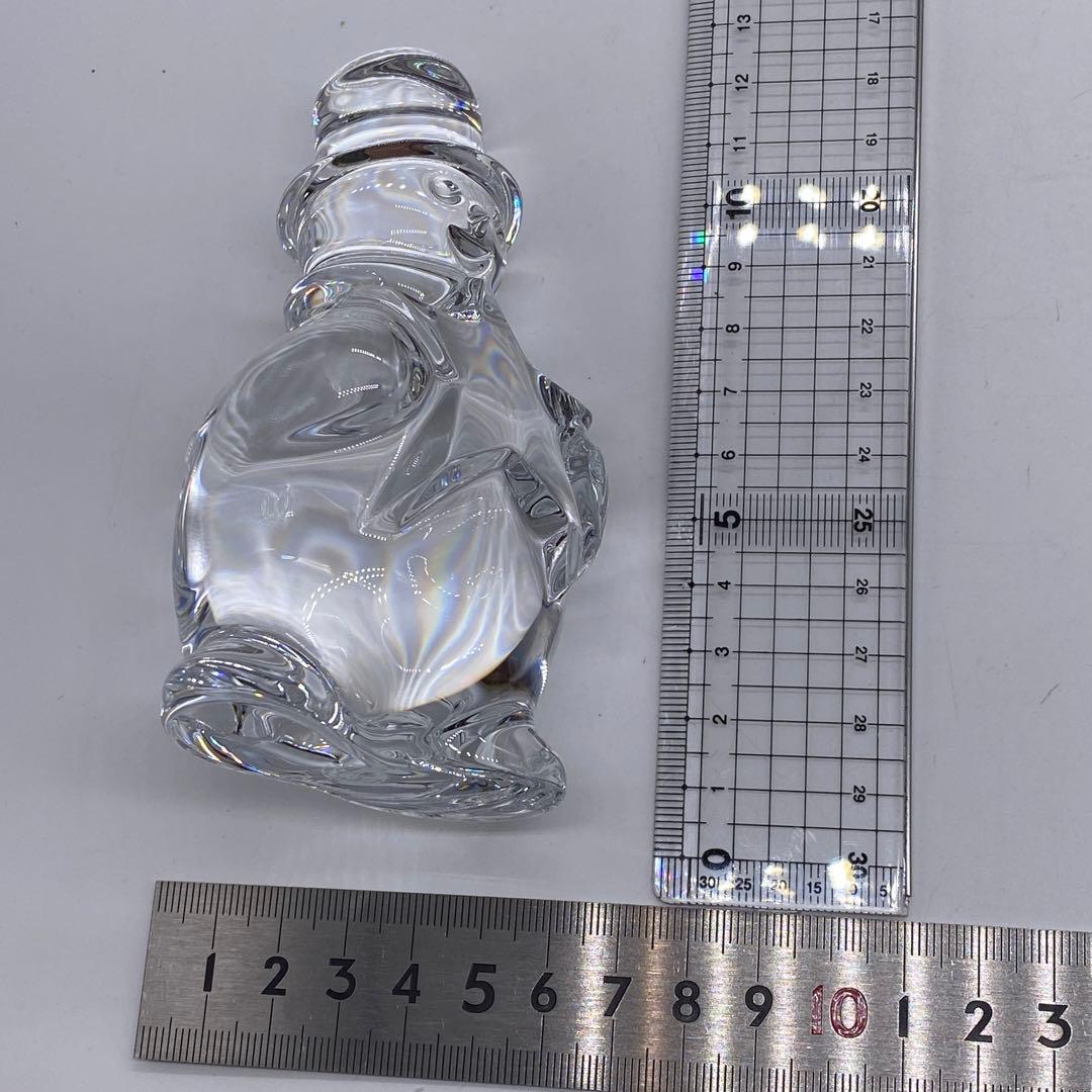 箱付き　バカラ　 クリスタル　置物　スノーマン　雪だるま　　スター　no.129