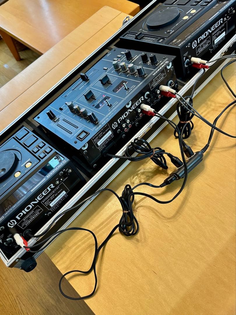 Pioneer CDJ-700S×2 DJM-300 純正ケース ケーブル