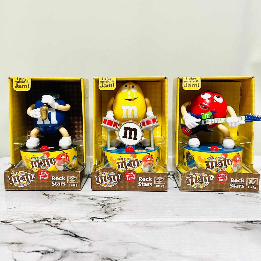 【新品電池入】m&m’s　サウンドフィギュア　ロックスター　3体セット　音楽あり