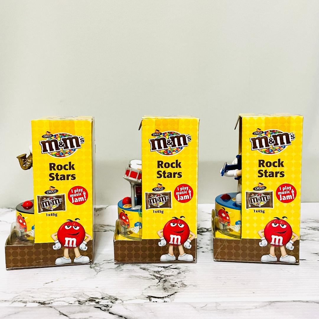 【新品電池入】m&m’s　サウンドフィギュア　ロックスター　3体セット　音楽あり