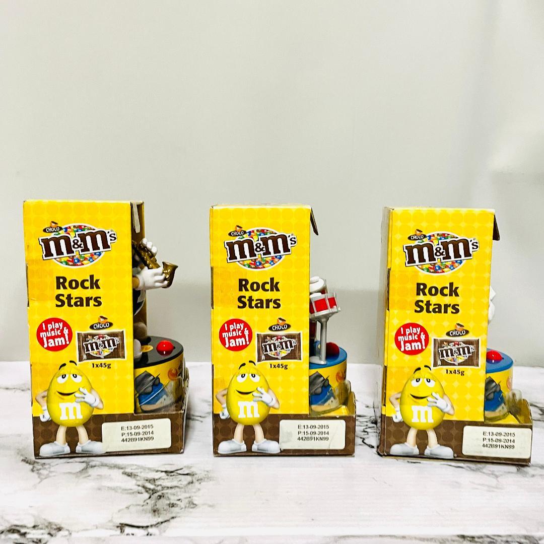【新品電池入】m&m’s　サウンドフィギュア　ロックスター　3体セット　音楽あり