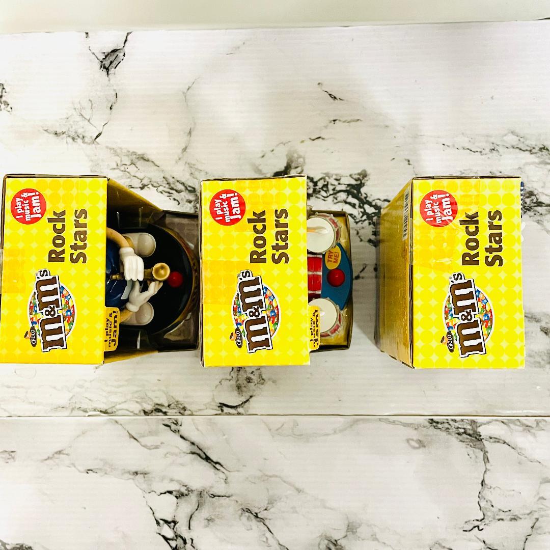 【新品電池入】m&m’s　サウンドフィギュア　ロックスター　3体セット　音楽あり
