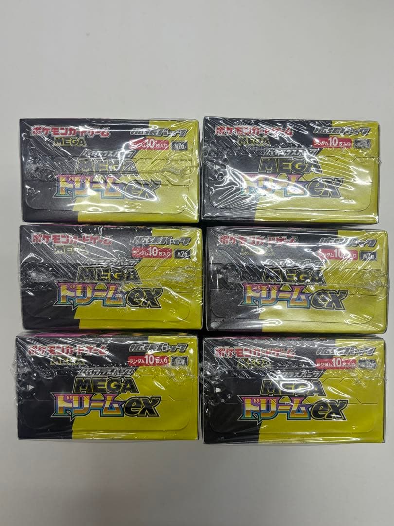 ポケモンカード MEGAドリーム ex シュリンク付き 6ボックス