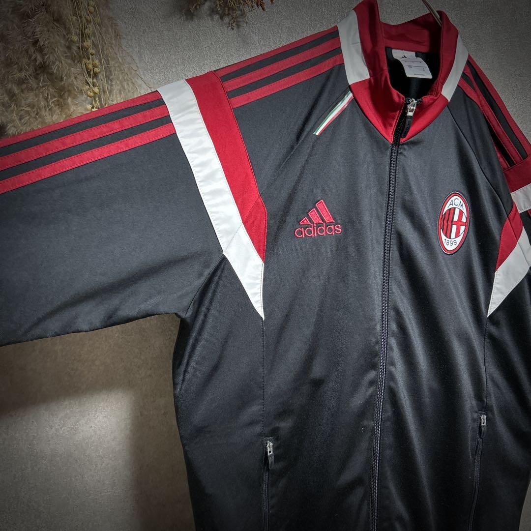 あ*様 セットアップ adidas トラックジャケット ACミラン 赤×黒×白