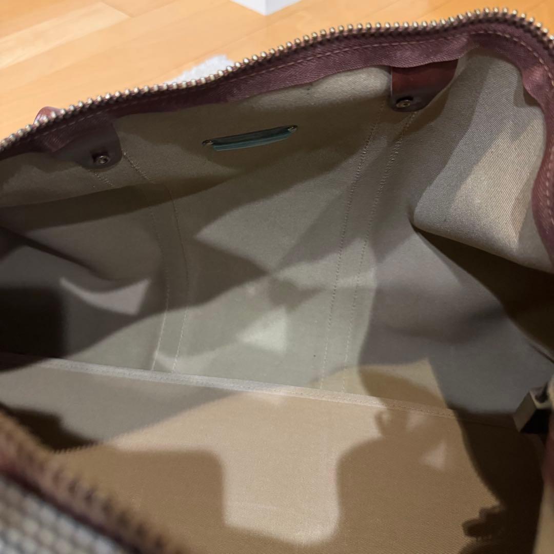 pvcレザー　RalphLauren ボストンバッグ　南京錠付き