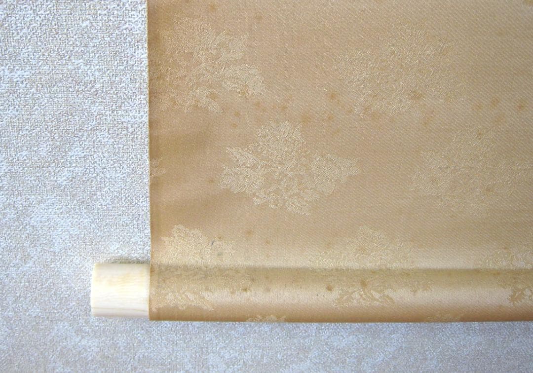 【真筆】掛け軸 掛軸　百福蓬莱山◆長島博山 (黒絹本金泥)　共箱・二重箱