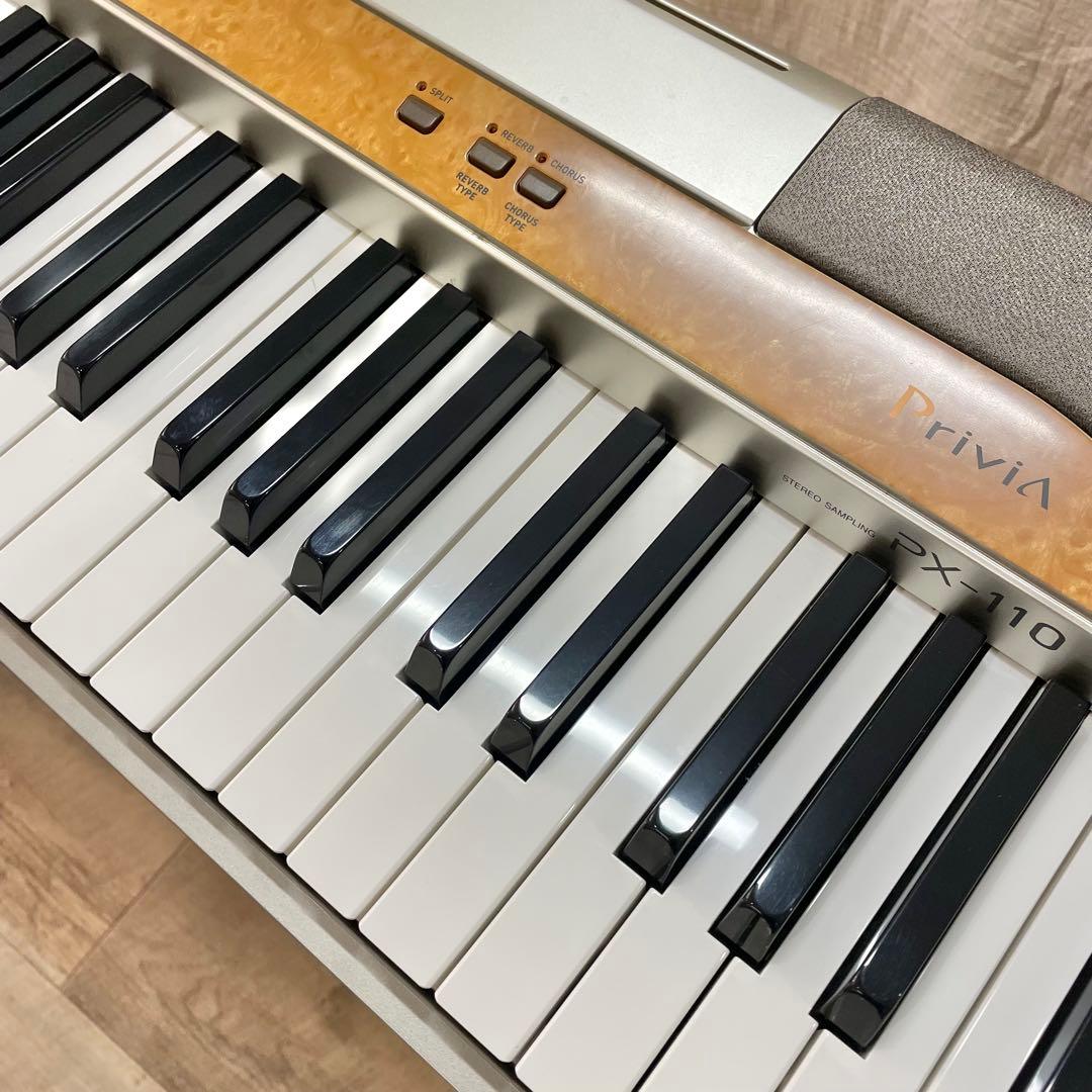 【CASIO】電子ピアノPX-110 【Privia】折り畳み脚付き 動作確認済