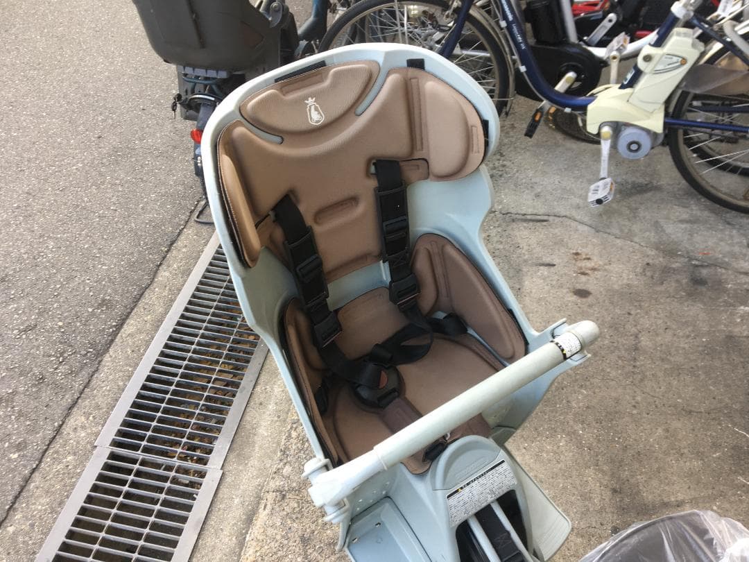 地域限定送料無料　ビッケ　12,3AH　子供乗せ　水色　神戸市　電動自転車