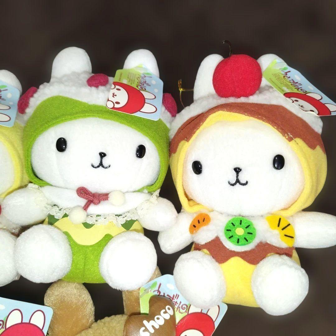 新品未使用 うさずきん ぬいぐるみ 6セット ケーキ スイーツ レトロ レア