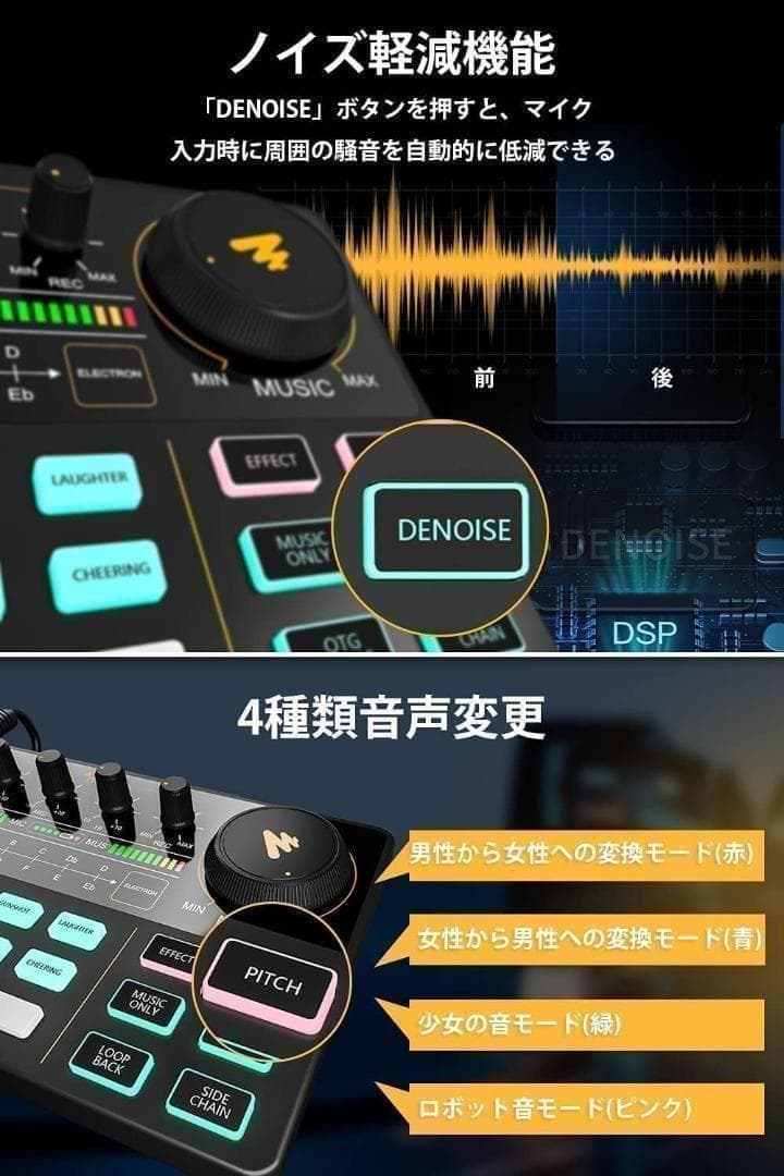 【M3000-173-136】オーディオインターフェース　オーディオミキサー