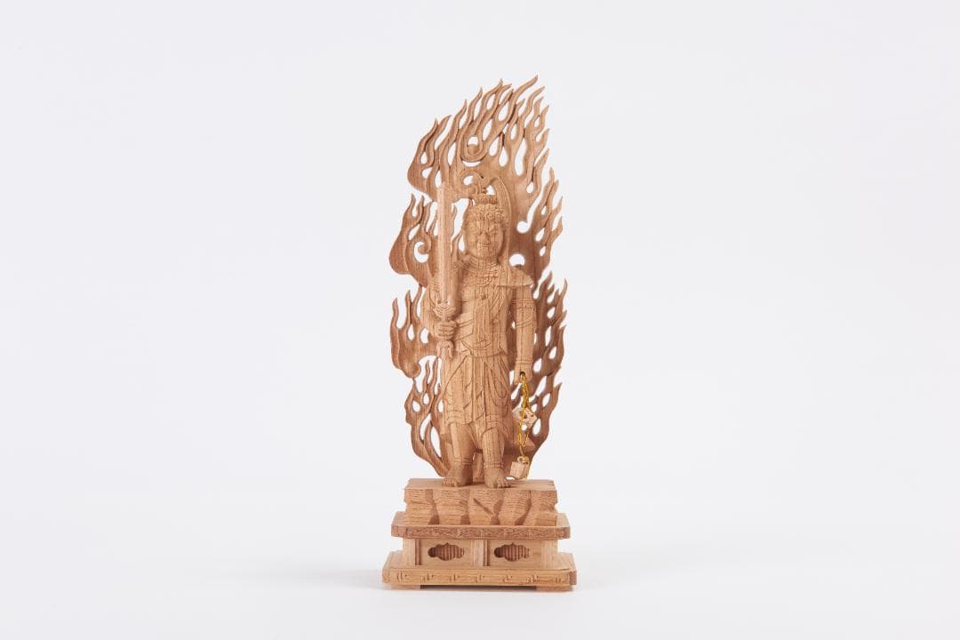 欅　立不動明王　30ｃｍ #020