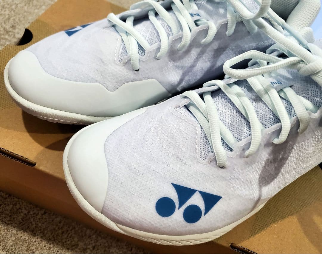 YONEX 25.5 エアラスZメン ホワイトブルー バドミントンシューズ