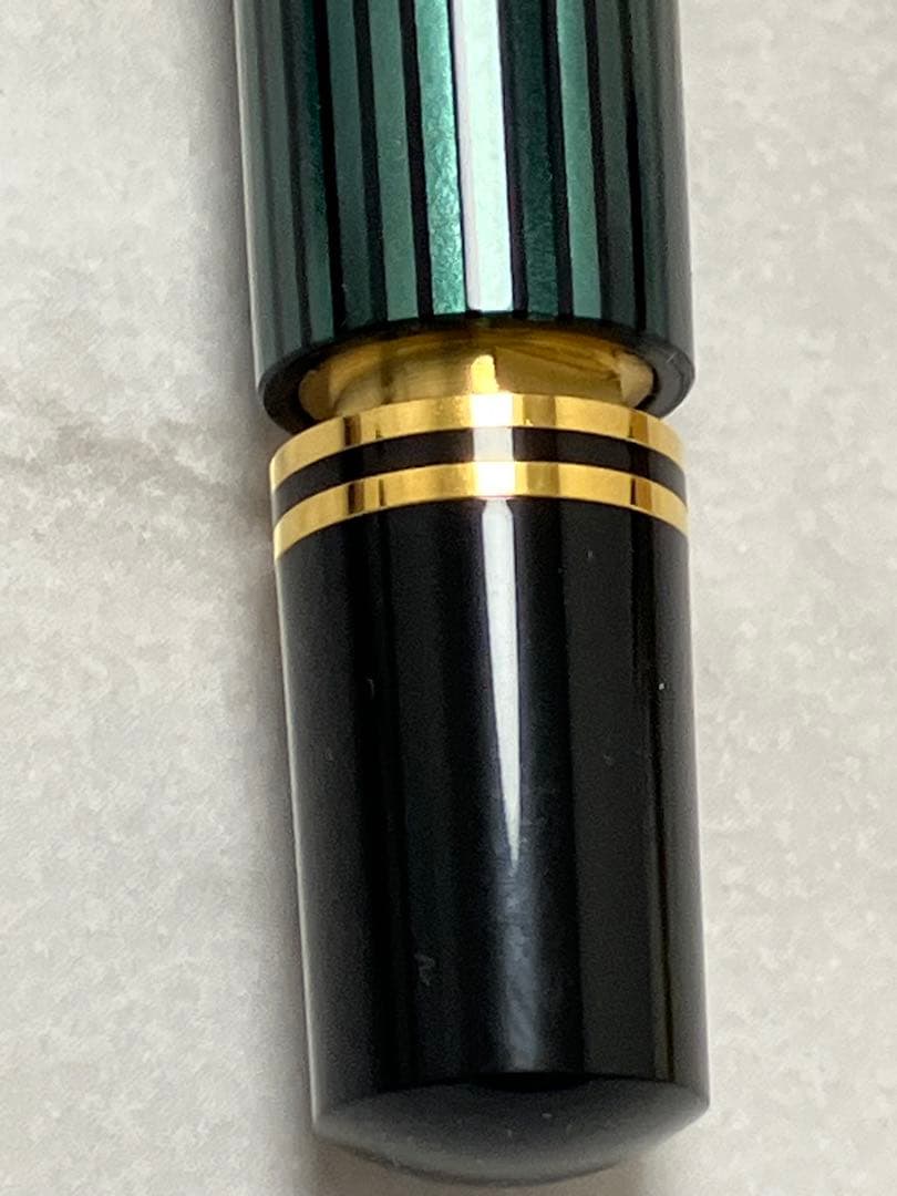 未使用品★Pelikan　ペリカン　万年筆　スーベレーン　グリーンストライプ　箱