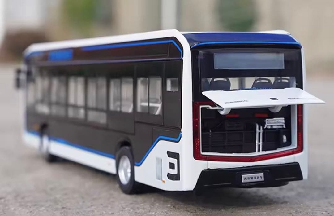 バスモデ1:42スケールバス純電気バスモデル