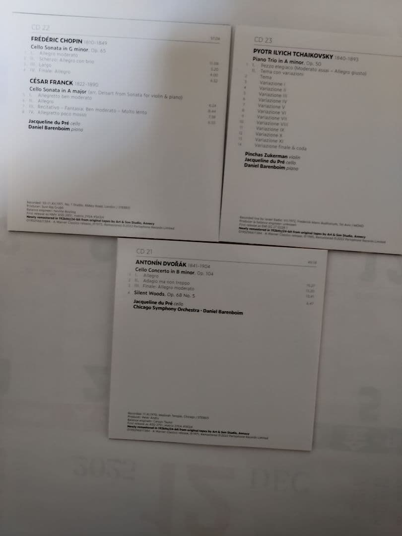 ジャクリーヌ・デュ・プレ 完全録音 23CD