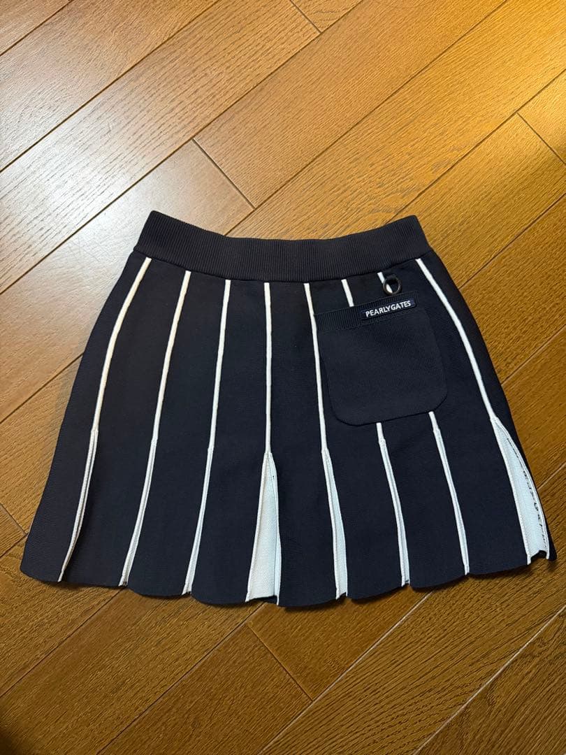 ★限定値下げ★ PEARLY GATES ストライプ プリーツスカート