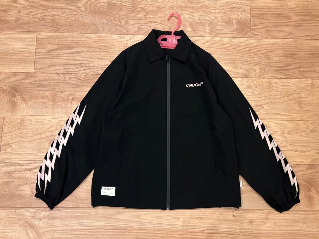 CphiGolf 黒 ジッパー　コーチジャケット　薄手　M