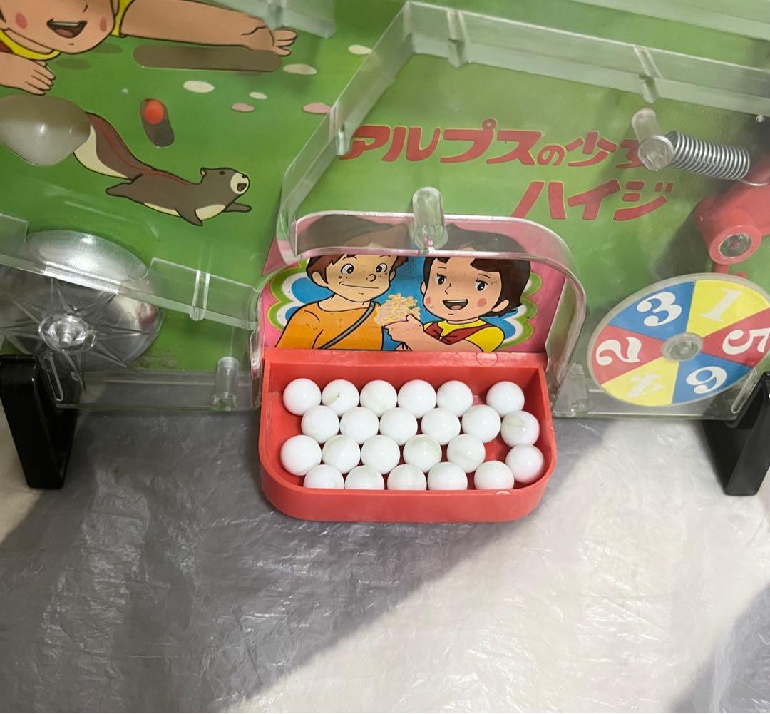 エポック社のジュニアパチンコ　アルプスの少女　ハイジ　当時物　レトロ　レア　希少