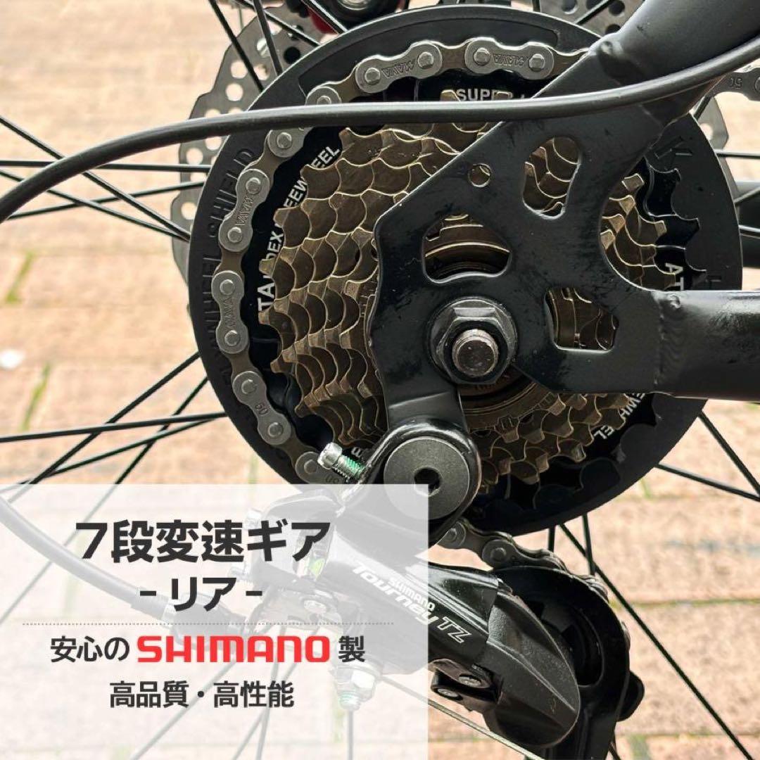 マウンテンバイク 26インチ タイヤ 軽量 自転車 アウトドア バイク　ブラック