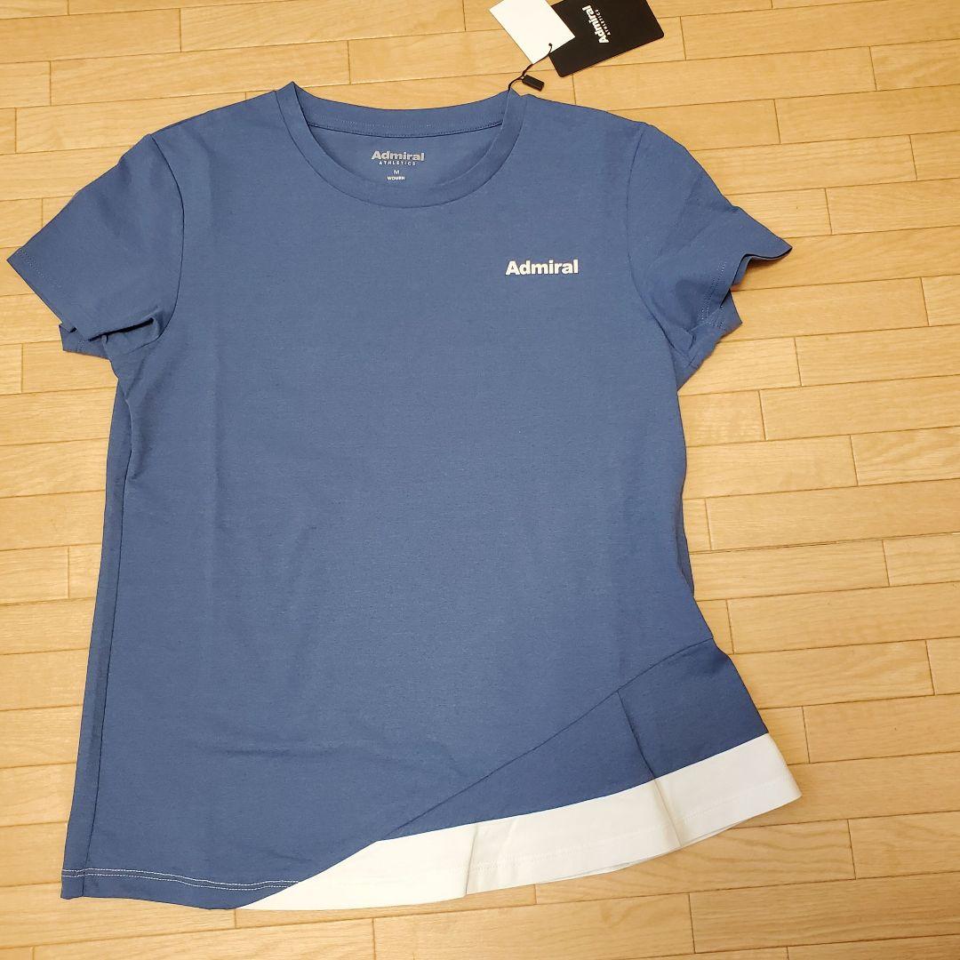 2025秋冬　Admiral アシンメトリック Tシャツ M ブルー