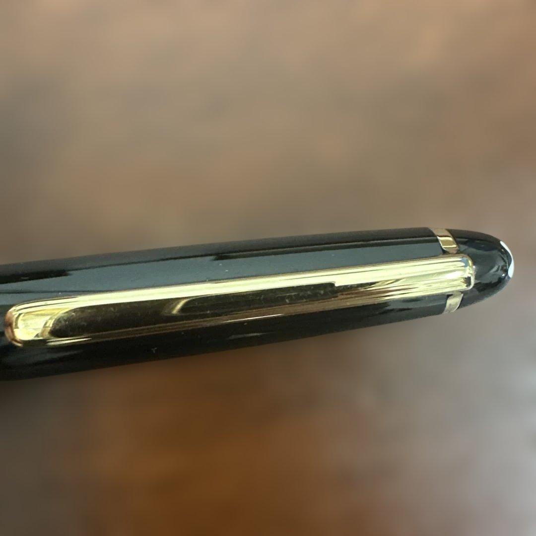★良品★モンブラン164Gクラシック黒金ボールペン ケース付