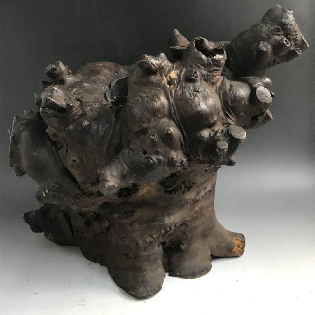 天然木 瘤 約11.7kg 自然木 瘤木 鑑賞木 オブジェ 花器 花瓶 花生
