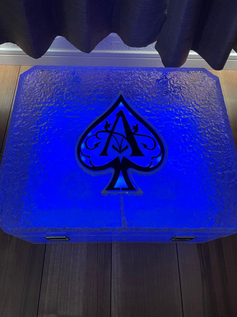 アルマンド 3本 LED 照明 ディスプレイ ケース 箱 空瓶 ビン 収納可能