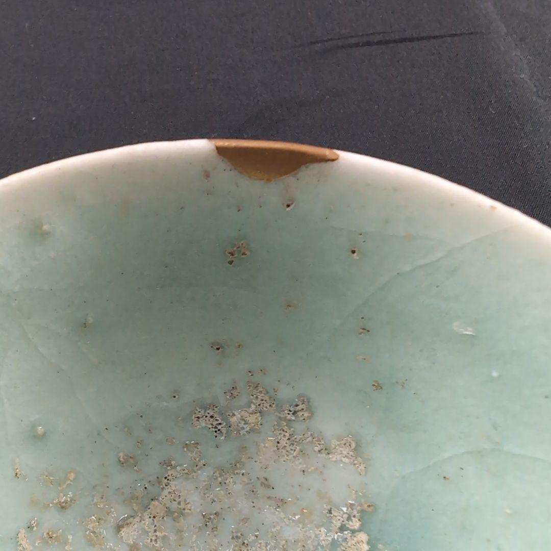 初期伊万里茶碗　初期伊万里青磁茶碗　古伊万里茶碗　古伊万里青磁茶碗 合わせ箱付き