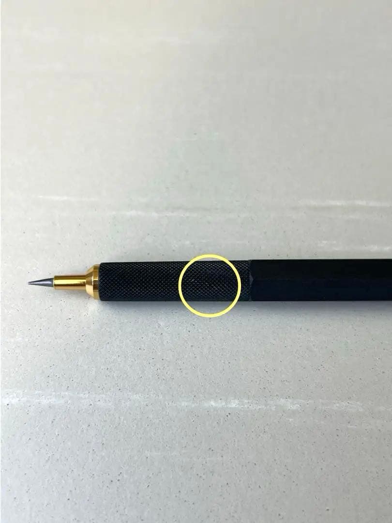〈廃番品〉rotring 800 芯ホルダー2.0mm クラッチノック式 黒+芯