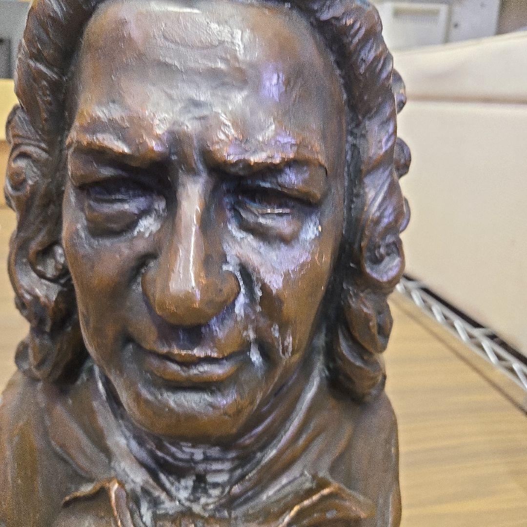 J.S.バッハ ブロンズバスト像　バッハ像（プロンズ風樹脂製）