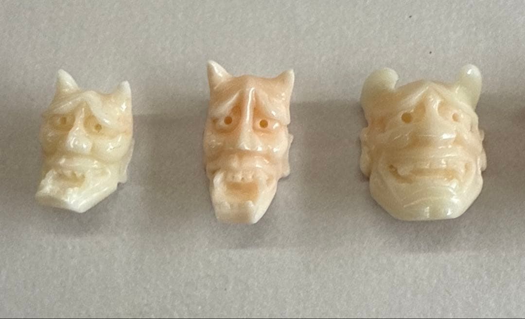 珊瑚　能面　5セット