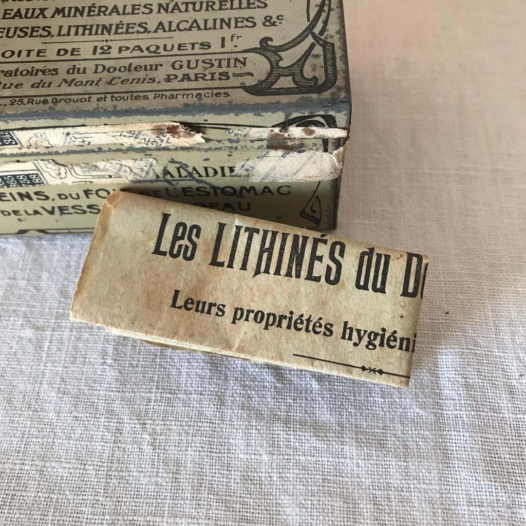 レア　フランスアンティーク　TIN 缶　説明書付き　コレクターズアイテム