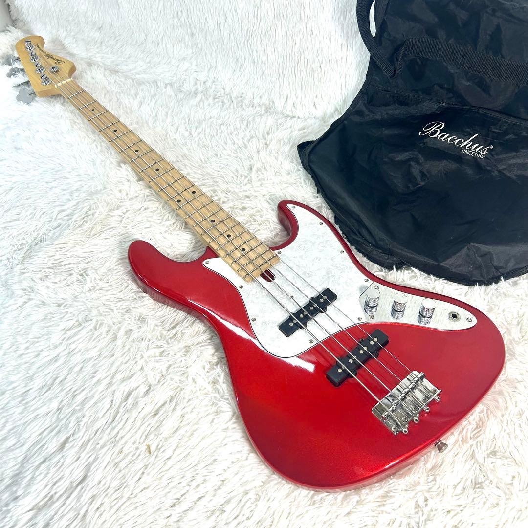 Bacchus BJB-330 ジャズベース キャンディアップルレッド