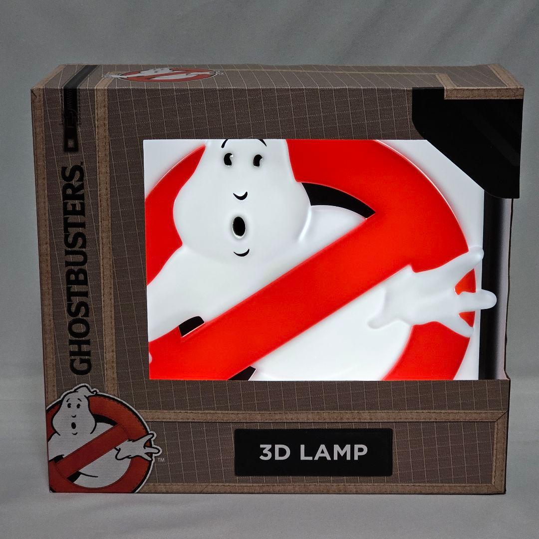 光る！ゴーストバスターズ　3Dロゴ　看板型　LED　ディスクランプ
