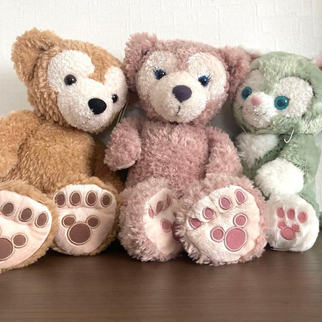 ディズニー　ぬいぐるみ　3体セット　ダッフィー　シェリーメイ　ジェラトーニ　美品