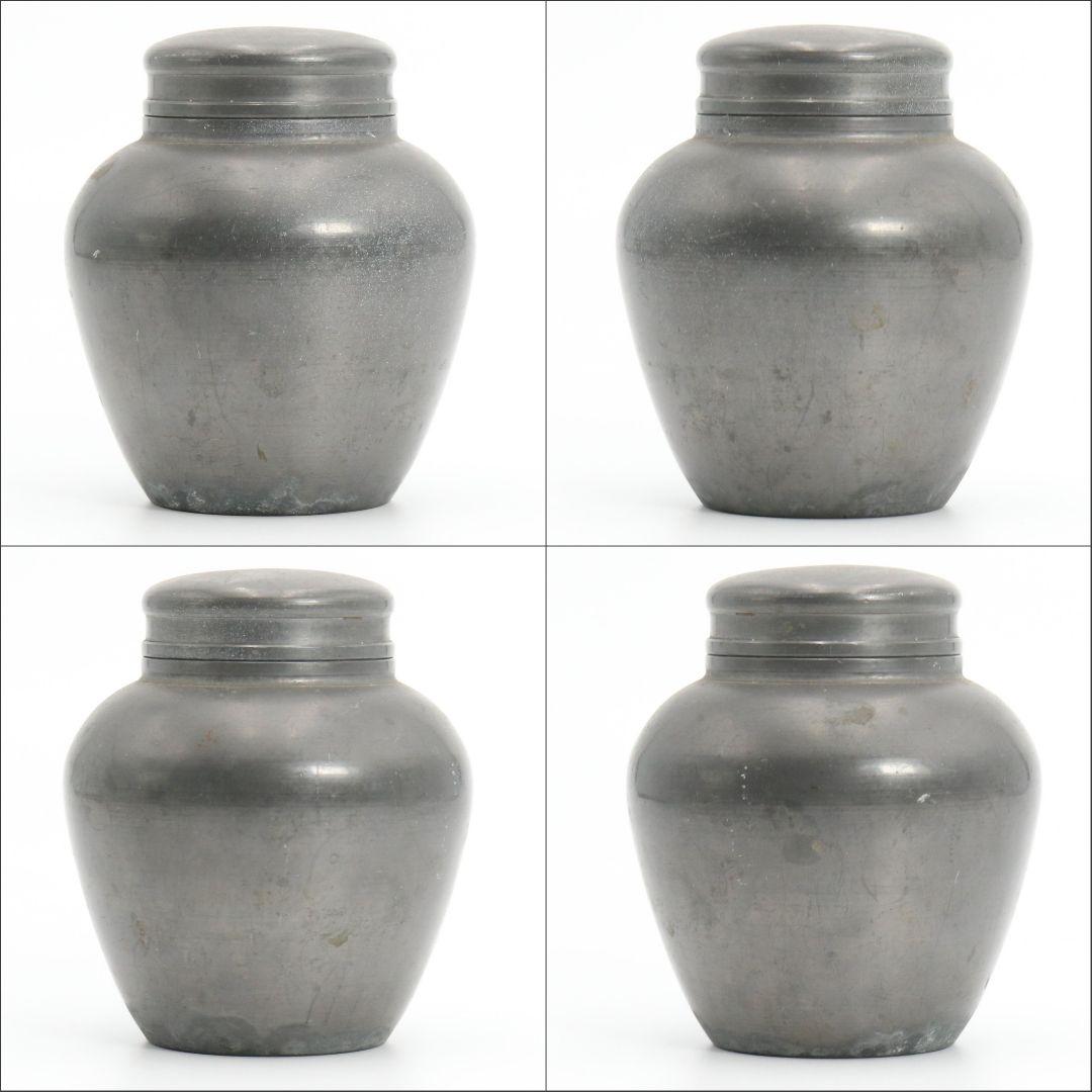 英祥堂造 古錫茶壷 茶心壷 煎茶道具 約328g　V247　BC23