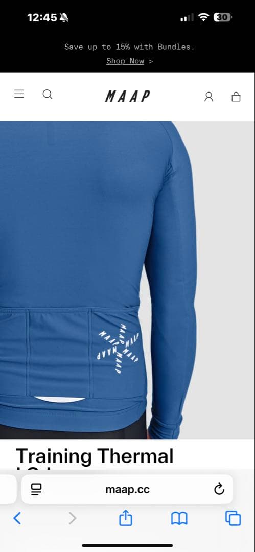  Training Thermal LS Jersey 長袖ジャージ