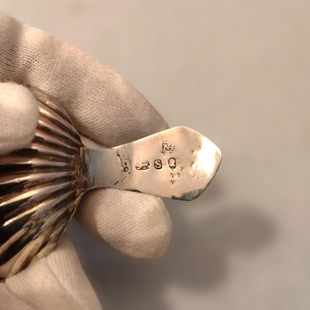 お値下げ　イギリス　純銀　ティーキャディースプーン 1793年　直しあり