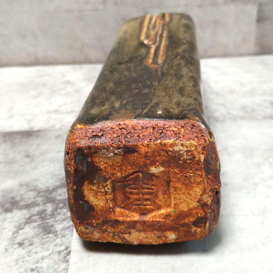 【美品】加藤重高／灰釉花器／共箱／栞付き